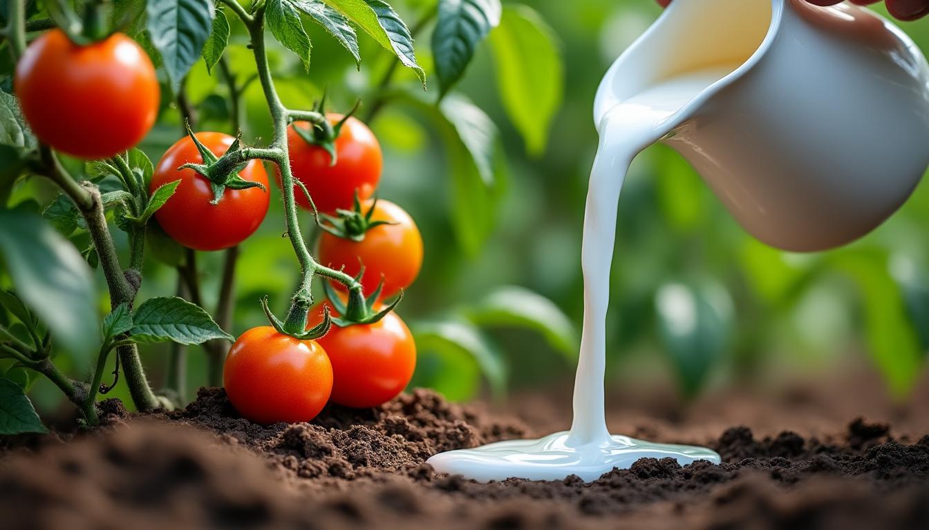 découvrez dans ce guide ultime quand et comment utiliser du lait au pied des tomates pour améliorer leur croissance, prévenir les maladies et obtenir de belles récoltes en jardinage.