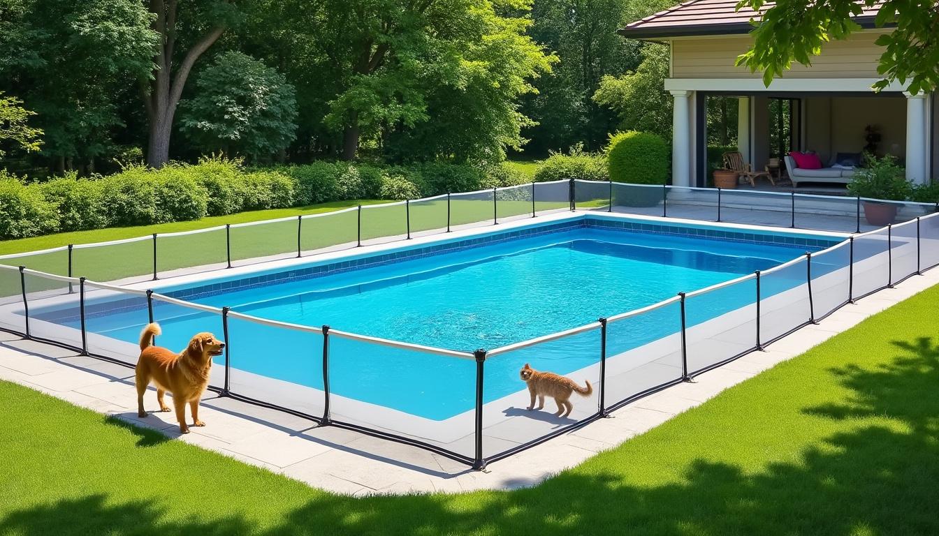 découvrez pourquoi un filet de sécurité pour piscine est indispensable pour protéger vos animaux et assurer leur sécurité autour de l'eau.