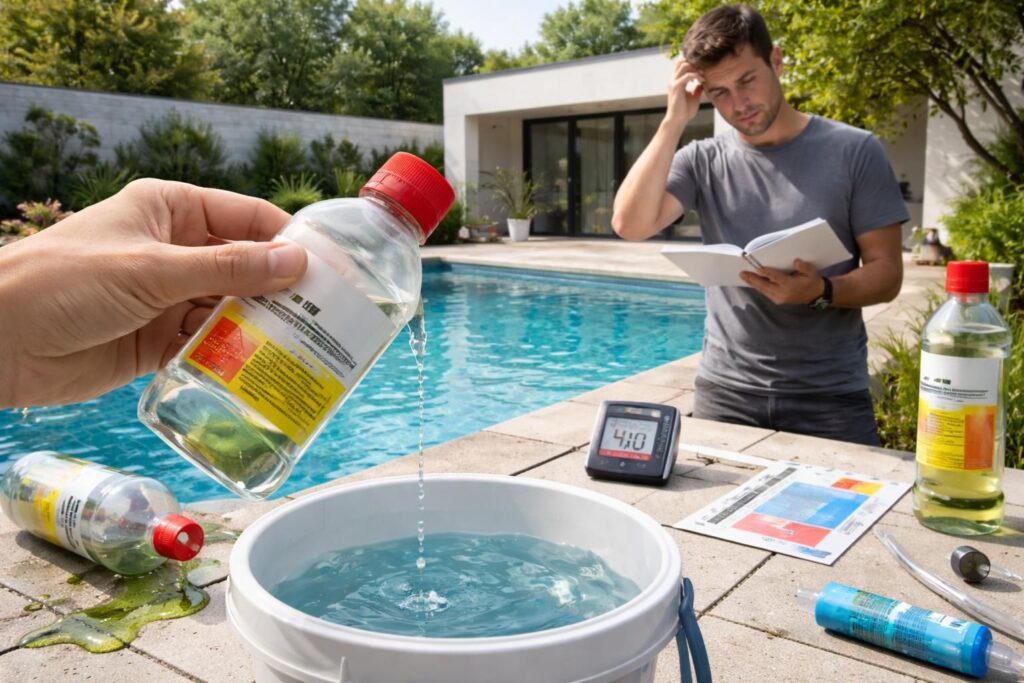 découvrez les erreurs courantes à éviter lors du dosage de l'acide chlorhydrique dans votre piscine pour garantir une eau propre et équilibrée.