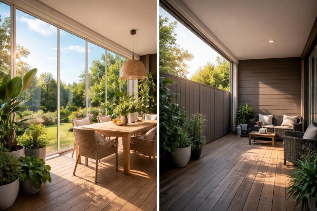 découvrez les avantages de fermer une terrasse avec du plexiglas, un matériau transparent, résistant et esthétique, comparé aux alternatives classiques pour un espace extérieur protégé et lumineux.