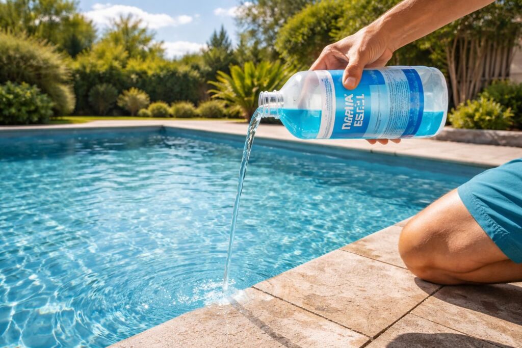 découvrez comment préparer efficacement votre piscine au sel en appliquant des anti-algues pour une eau claire et saine tout au long de la saison.