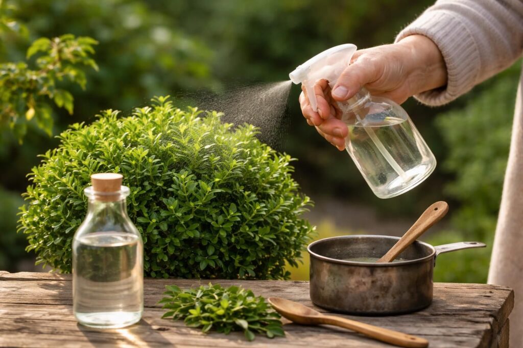 découvrez comment le vinaigre blanc, un remède de grand-mère naturel, peut protéger efficacement vos buis contre la pyrale. une solution écologique et simple pour préserver vos plantes.