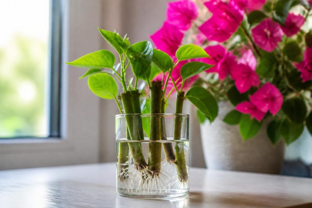découvrez comment réussir facilement le bouturage de votre bougainvillier dans l'eau grâce à nos conseils simples et efficaces pour obtenir de belles boutures.