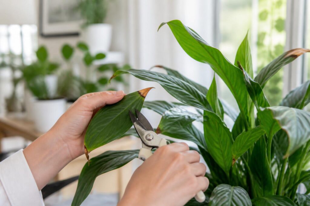 apprenez pourquoi il est essentiel de couper les bouts des feuilles marron de vos plantes d'intérieur pour favoriser leur santé et leur beauté.