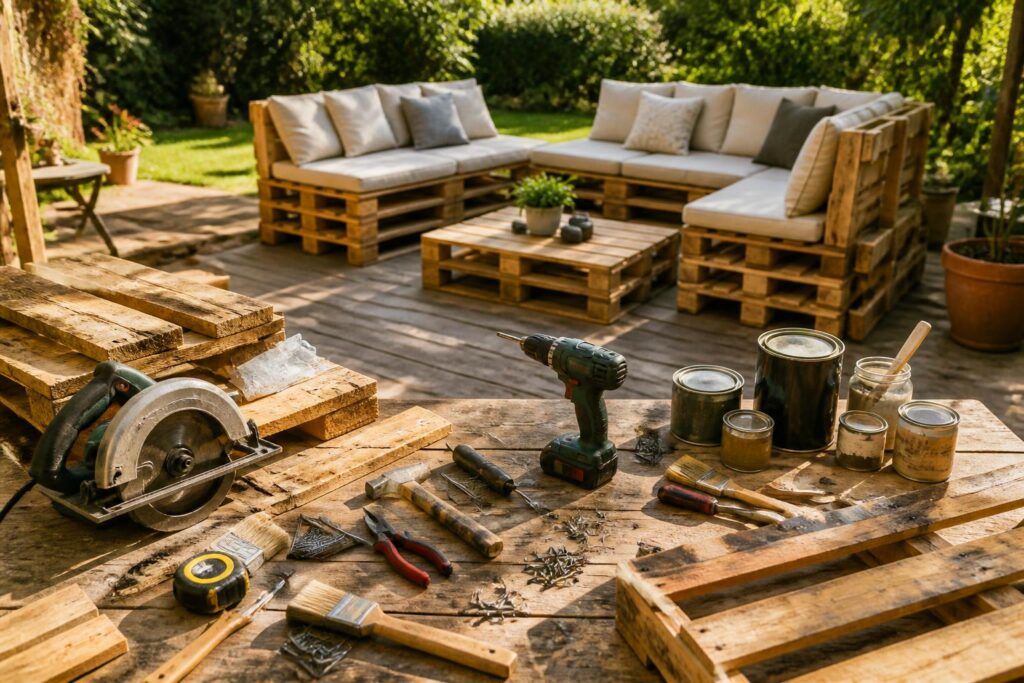 découvrez comment fabriquer votre salon de jardin en palette avec un budget maîtrisé et les outils essentiels pour réussir votre projet diy.