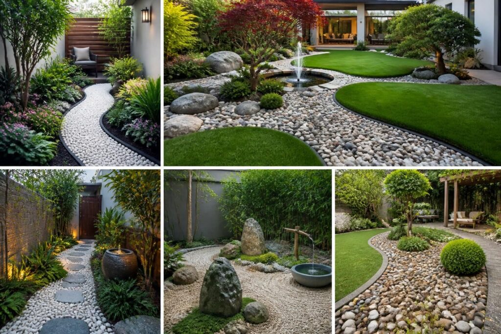 découvrez des modèles de jardins avec galets adaptés à tous les espaces, petits ou grands, pour créer un extérieur esthétique et facile d'entretien.