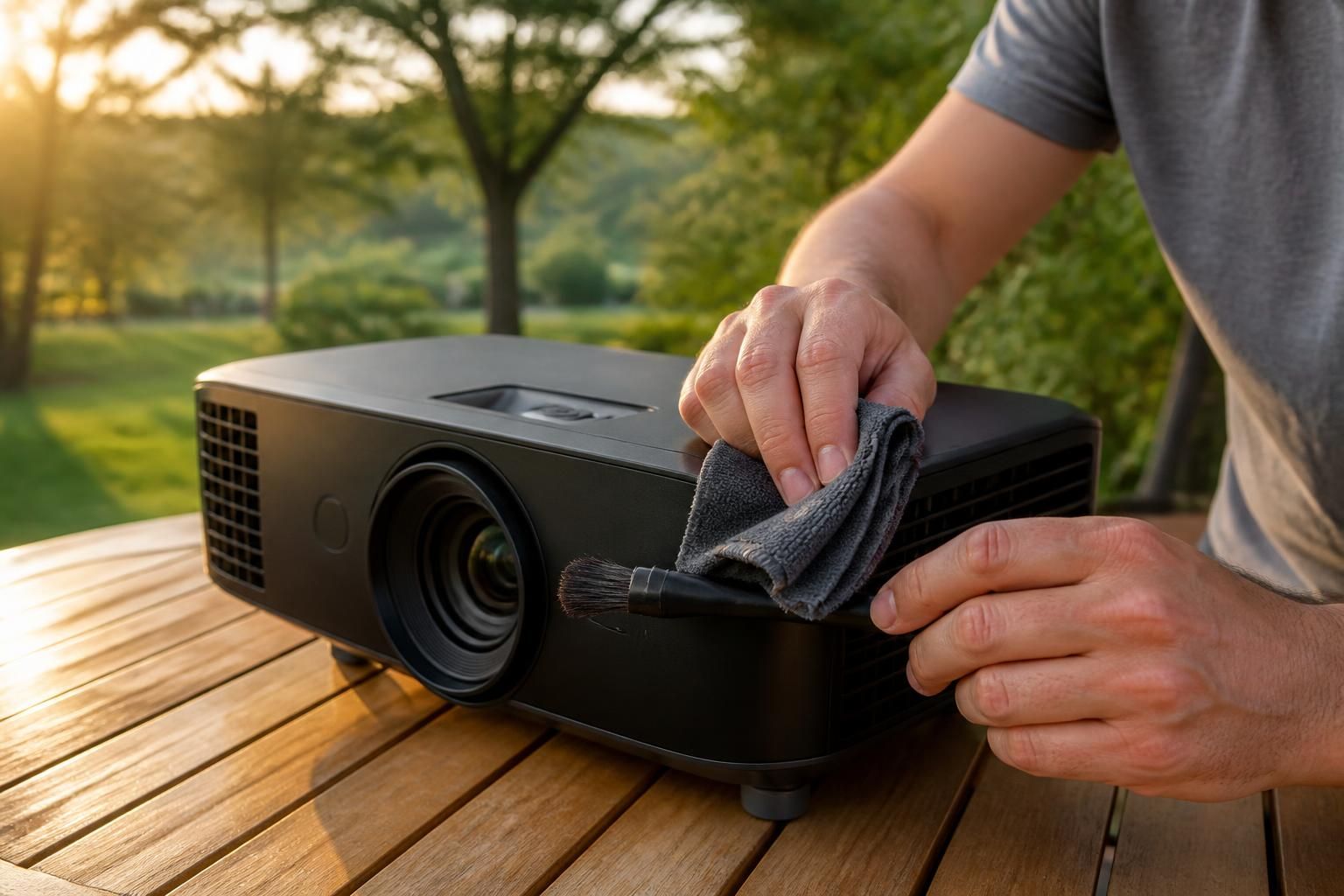 découvrez comment entretenir efficacement votre vidéoprojecteur epson utilisé en extérieur grâce à une routine de nettoyage après exposition à la poussière pour garantir performance et longévité.